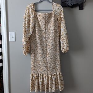 Floral Cream Maternity Dress